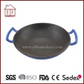 Red Enamel Cast Iron Wok