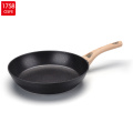 Granite coated wooden handle pans and pots