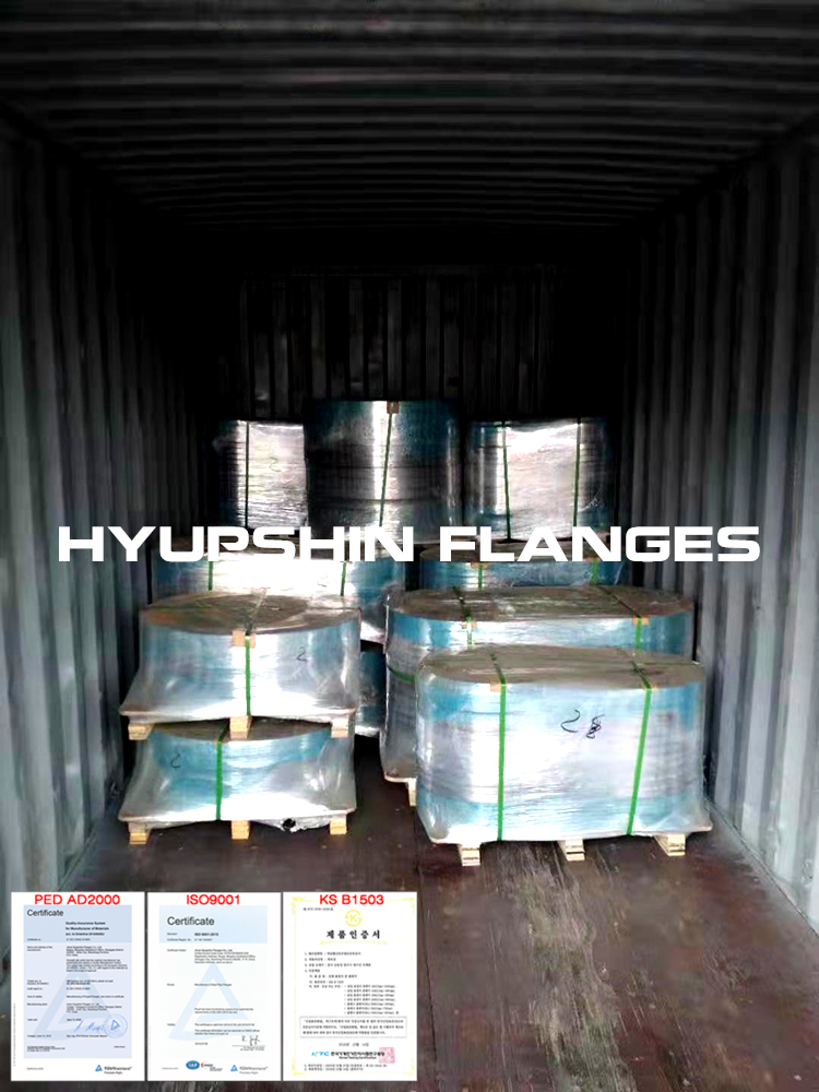 Hyupshin Flanges Shipping Shipment Sea