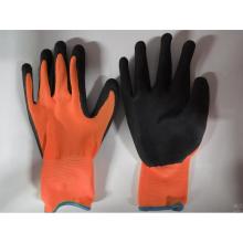 Doublure en polyester 13G, gants enduits de paume en mousse de latex