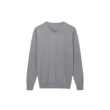 Men's Knitted Sustainable Recycle Polyester V-Neck Pullover