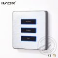 Ivor Smart Home Touch Screen interruptor de interruptor de interruptor de luz com controle mestre / controle remoto