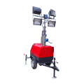 Night trailer lighting tower telescopic