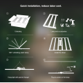 Hydroponisches System, das LED -Licht für vertikalen Garten anbaut