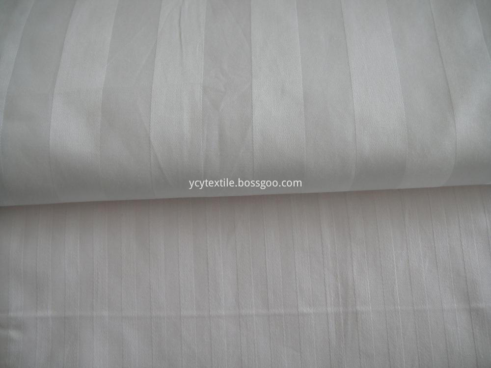 tc white Satin Stripe Fabric