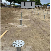 Estructura y construcción Soporte de pila de tornillos molidos de acero de acero