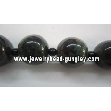 green black red and white color mix ball shape ceramic beads