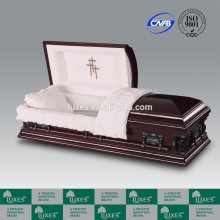 Style classique du cercueil en gros placage merisier LUXES