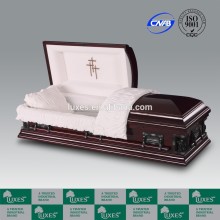 LUXES WHOLESALE Cherry Veneer Casket Classic Style