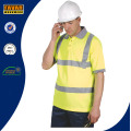 Hi-Vis Yellow Micromesh Safety Polo Shirt