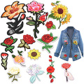 Applique Patch Rose Flower Embroidery Iron On Flower