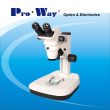 Microscope stéréo zoom 6.7X-45X professionnel avec éclairage incident et transmis (ZTX-PW6745)