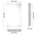 Modern Style Bathroom Aluminium Wall Mounted Mirror Cabinet