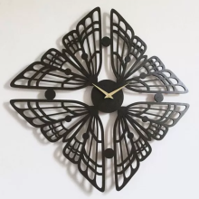 Relógio de decoração de metal de corte a laser OEM