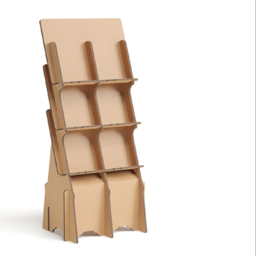 Corrugated cardboard display rack