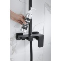 Hotel Brass High Pressure Grifos De Ducha Exposed Bathroom Rain Faucet Mixer Set With Handheld Shower