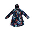 Colourful Reflective Hooded PVC Raincoat for Woman