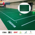 Sol de terrain de sport de badminton en vinyle synthétique approuvé par BWF sol de sport d&#39;intérieur coussin de choc pour terrain de jeu pour gazon artificiel