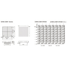 2.3 Zoll Höhe 5.0mm DOT Matrix (GNM-23881cxx-dxx)