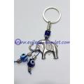 Shambhala alloy elephant amulet evil eye keychain