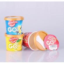 OEM Ice Cream copo de papel plástico (recipiente de sorvete)