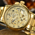 Gold Stainless Steel Man Watch By Foksy