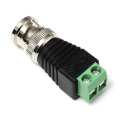 Tornillo en el conector CCTV BNC para cable coaxial