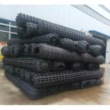 Asphat Coated Biaxial Fiberglass Geogrid 100kn