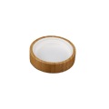 50g 100g Bamboo Lid Frosted Clear Glass Jar