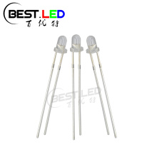 3mm Red LED Round Top Clear Lens 620nm