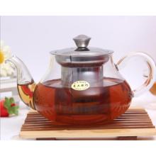 Customized Glass Tea Pot with Stainless Steel Infusion