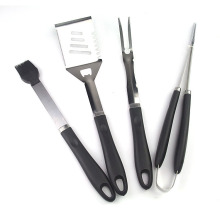 4pcs barbecue utensil with silicone brush