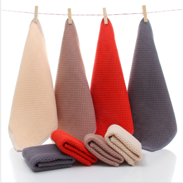 Cotton 32*32cm waffle Kitchen Cleaning Dish Towel Cloth