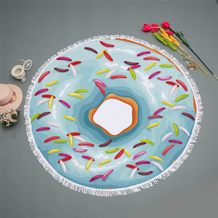 Round Donut Beach Towel