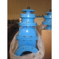 Resilient Gate Valve, Ductile Iron, DIN3352 F4 F5, Gearbox with Top Flange for Actuators