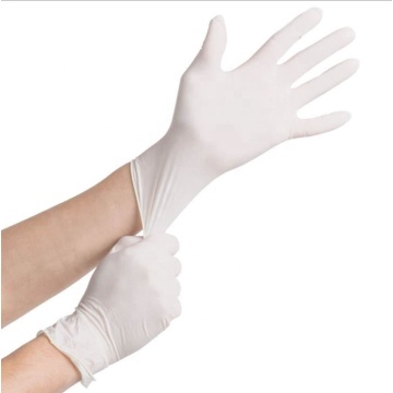 Powder free flexibility medical disposable latex gloves