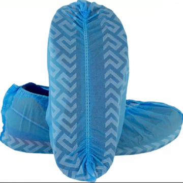 Blue Disposable Anti Skid Shoe Covers