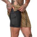 2 in 1 Workout Laufshorts für Herren