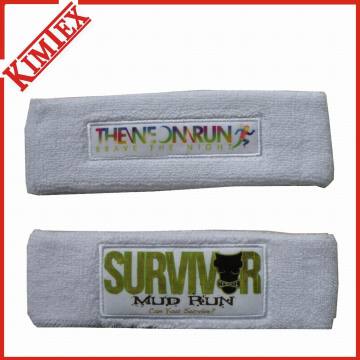 Sports Cotton Terry Promotion Sweatband and Headband