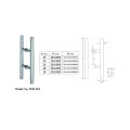 Poignées de traction de porte de tube en acier inoxydable