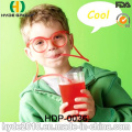 Colorful Plastic Long Glasses Crazy Straw (HDP-0036)