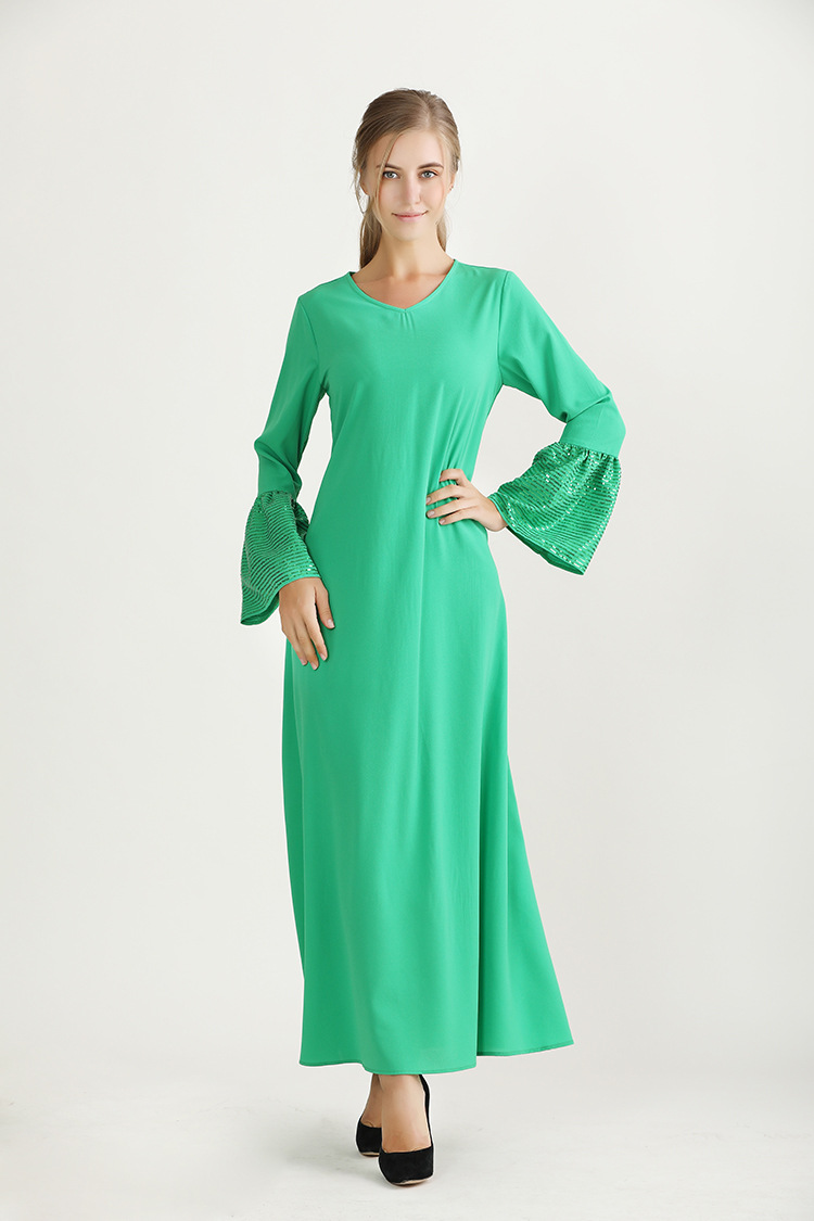 V Neck Modest Dress Jpg