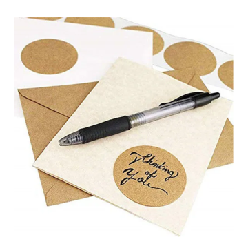 Sell well adhesive kraft paper sticker label