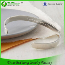 Wedding gifts stainless steel high polished bracelet