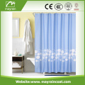 Mildew Resistant Printed Polyester Fabric Shower Curtain