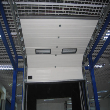 Porte sectionnelle coulissante à distance galvanisée adaptée aux besoins du client