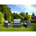 Outdoor round rattan Furniture Patio Plastic Sofa