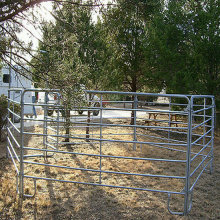 Haute qualité ferme cheval métal rond panneaux de bétail