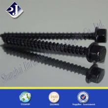 ASTM Standard Black Oil Hex Flange Wood Screw