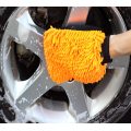Guante de limpieza de lavado de coche de manopla de felpilla de microfibra